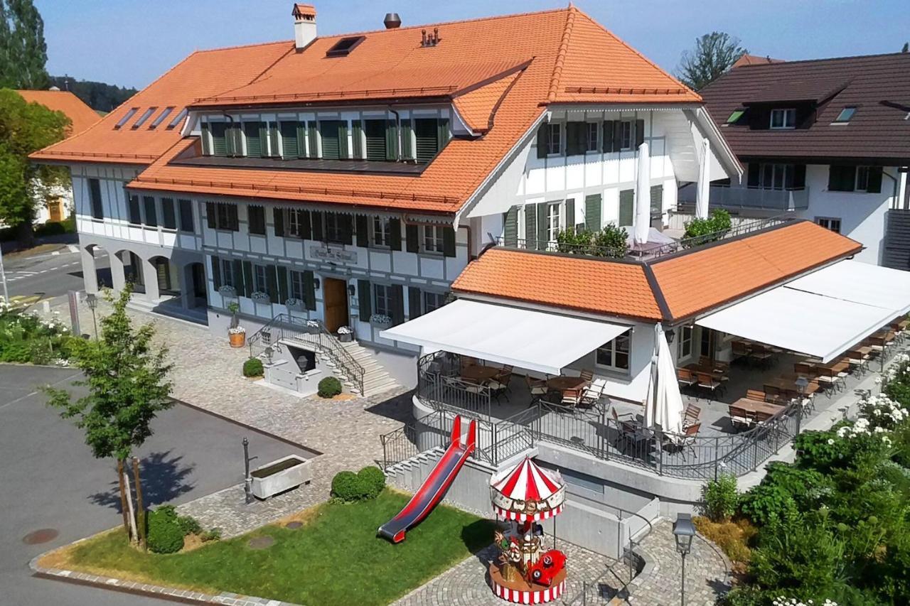 Gasthof Zum Schluessel La Meridienne Fribourg Sa Ueberstorf Exterior foto